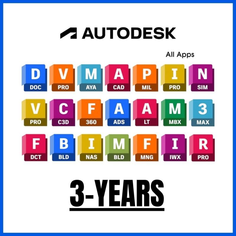 Autodesk All Apps – 3-Year Subscription | Windows & Mac
